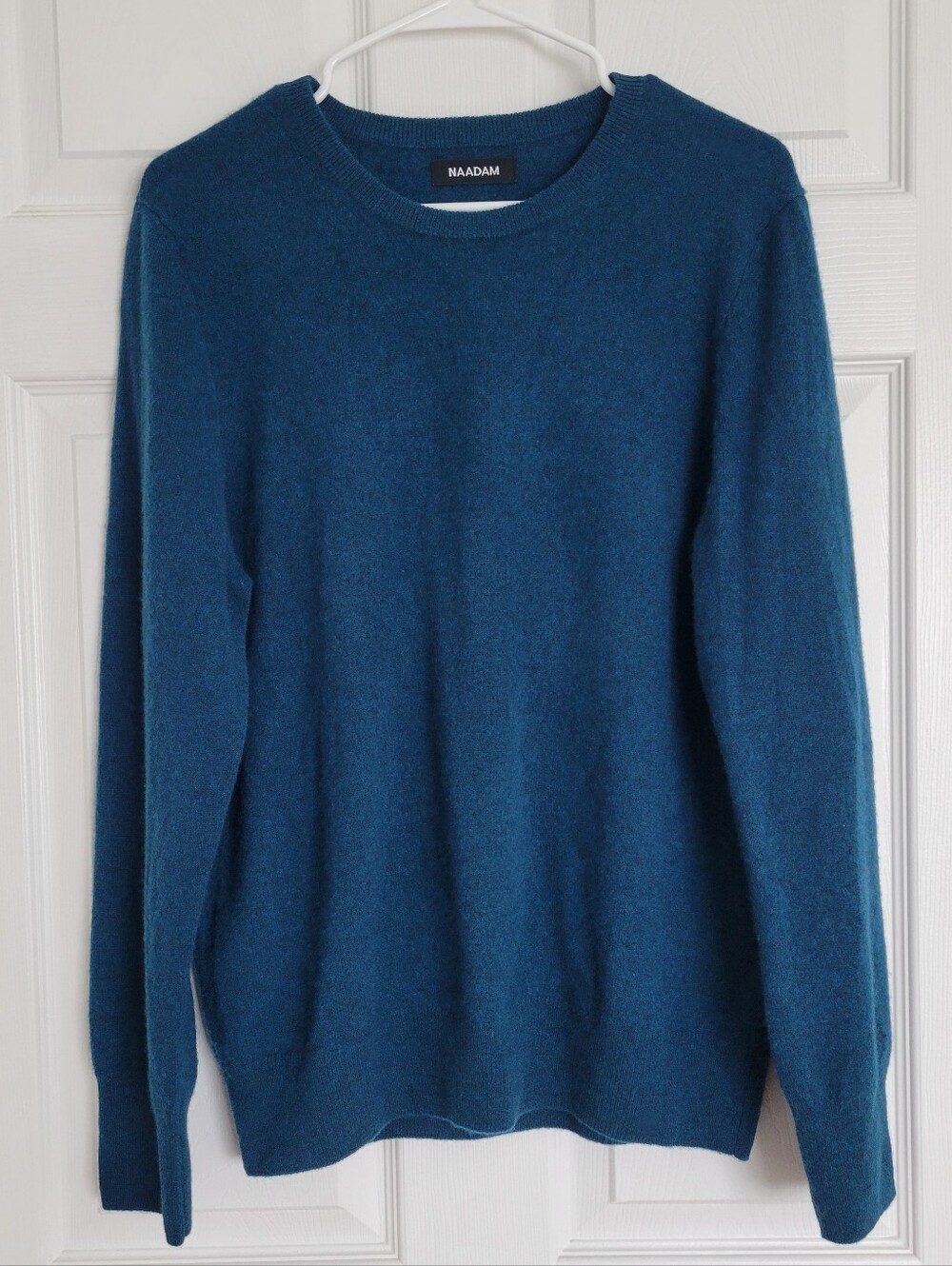 NAADAM Men's The Original 100% Cashmere Sweater in Peacock Teal Blue